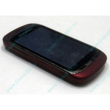 Красно-розовый телефон Alcatel One Touch 818 (Вологда)